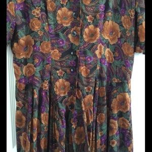 Vintage Dresses - Womens E. D. Michaels Vintage Maxi Floral Dress Vintage Dresses - Womens E. D. Michaels Vintage Maxi Floral Dress
